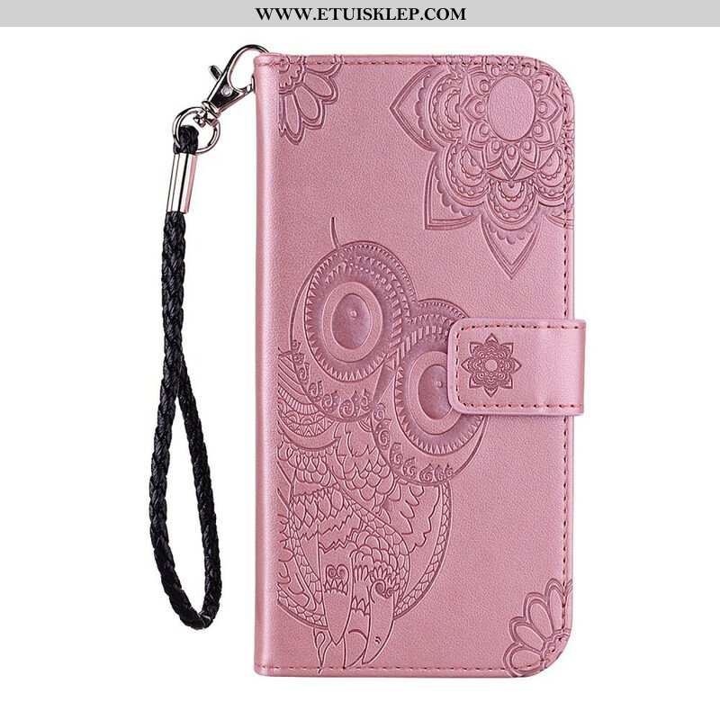 Etui Folio do Samsung Galaxy A42 5G Sowa Mandala I Smycz